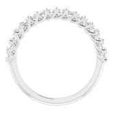 14K White 3/4 CTW Natural Diamond Anniversary Band